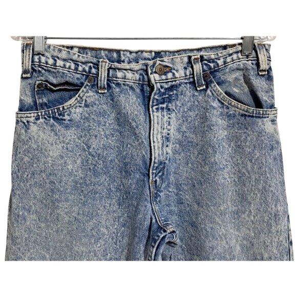 Vintage Levis 550 Jeans Acid Wash Distressed W 30 Relaxed Fit Blue Denim - Picture 4 of 13